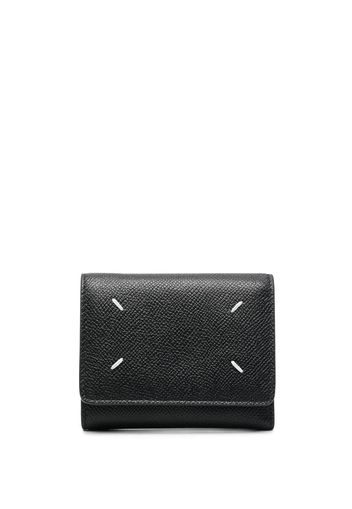 Maison Margiela folded four-stitch wallet - Schwarz