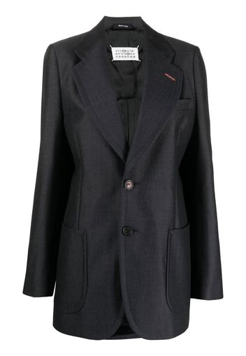 Maison Margiela single-breasted wool-blend blazer - Grau