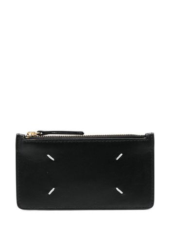 Maison Margiela leather stitch wallet - Schwarz