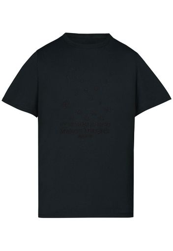 Maison Margiela logo-embroidered short-sleeve T-shirt - Grau