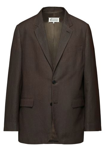 Maison Margiela single-breasted blazer - Braun