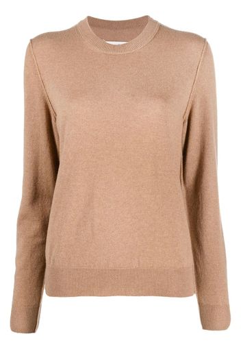 Maison Margiela crew-neck cashmere jumper - Braun