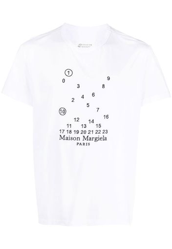 Maison Margiela graphic-print short-sleeve T-shirt - Weiß