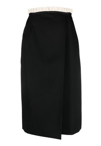 Maison Margiela wrap-around pencil skirt - Schwarz