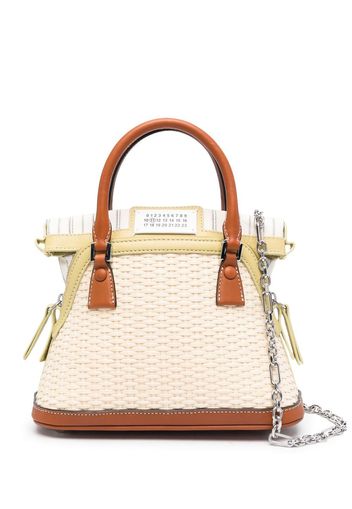 Maison Margiela 5Ac Classique Raffia Micro Bag - Nude