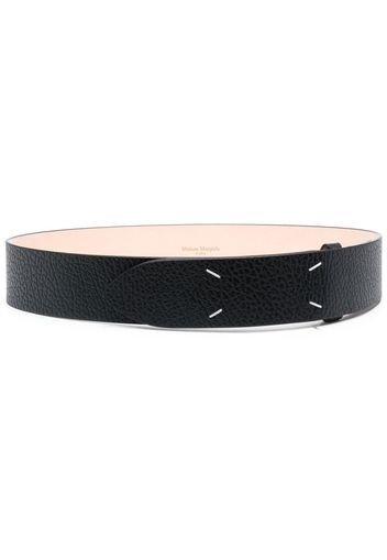 Maison Margiela grained four-stitch belt - Schwarz