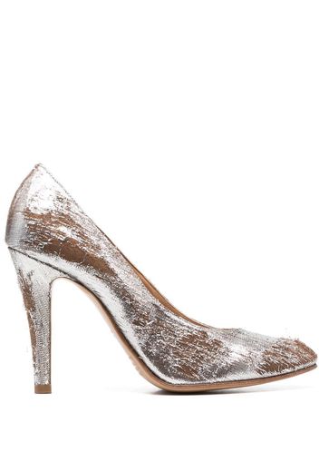 Maison Margiela 100mm distressed-effect pumps - Silber