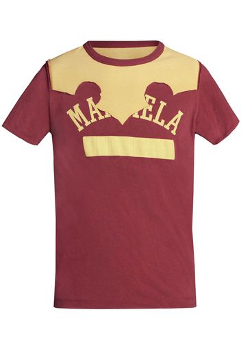 Maison Margiela T-Shirt im Distressed-Look - Rot