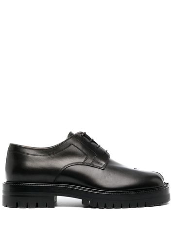 Maison Margiela Tabi lace-up leather loafers - Schwarz