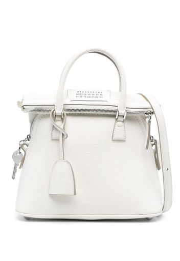 Maison Margiela mini 5AC leather tote bag - Weiß