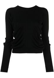 Maison Margiela Geraffter Pullover - Schwarz