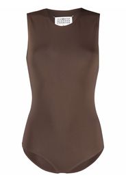 Maison Margiela Body mit Ziernähten - Braun