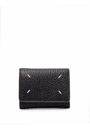 Maison Margiela four-stitch grained-leather wallet - Schwarz