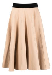 Maison Margiela high-waisted pleated maxi skirt - Nude