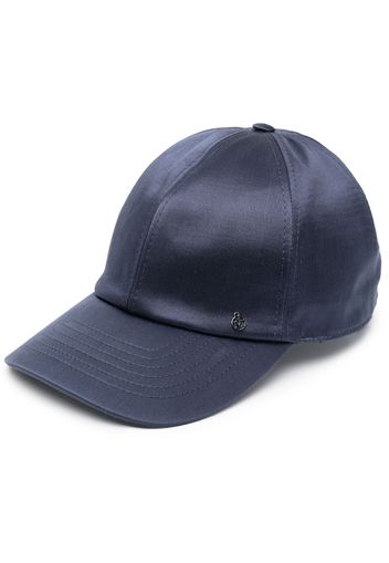 Maison Michel satin curved-peak cap - Blau