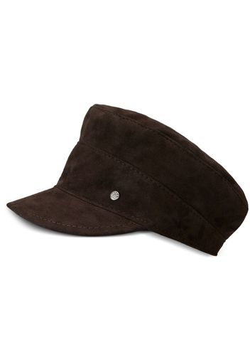 Maison Michel Romy suede paperboy hat - Braun