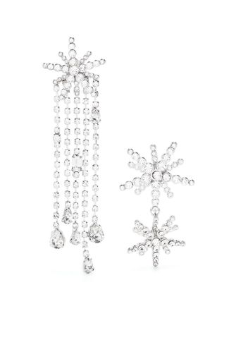 Maje Star crystal-embellished drop earrings - Silber