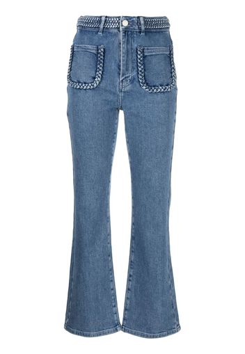 Maje cropped flared jeans - Blau