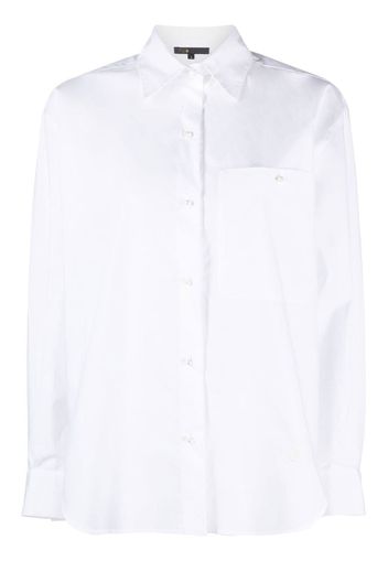 Maje poplin button-down shirt - Weiß