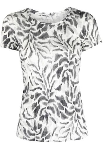 Majestic Filatures patterned short-sleeved T-shirt - Weiß