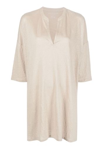 Majestic Filatures three-quarter sleeve tunic - Nude