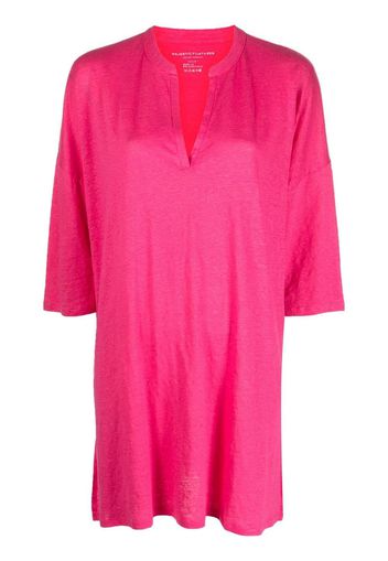 Majestic Filatures Tunisian collar tunic - Rosa