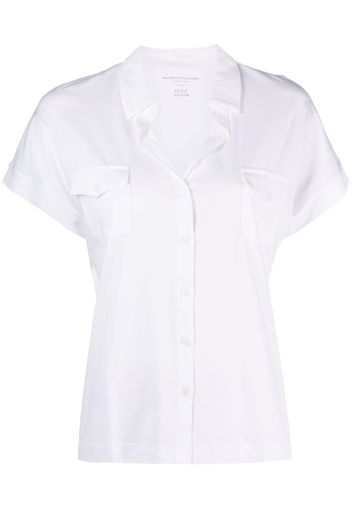 Majestic Filatures button-fastening short-sleeve shirt - Weiß