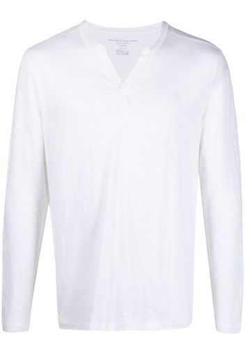 Majestic Filatures v-neck long-sleeve jumper - Weiß