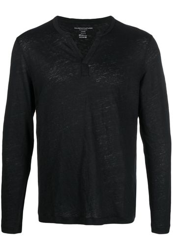 Majestic Filatures plain long-sleeve T-shirt - Schwarz