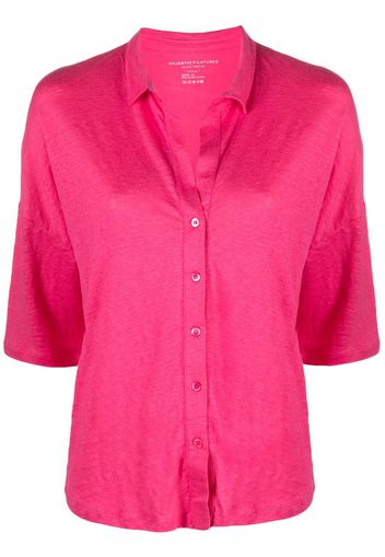 Majestic Filatures linen-blend fine-knit top - Rosa