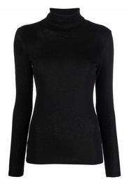 Majestic Filatures roll neck jumper - Schwarz