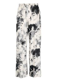 Majestic Filatures tie-dye wide-leg trousers - Nude