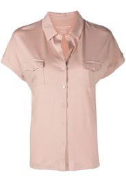 Majestic Filatures short-sleeve spread-collar shirt - Rosa