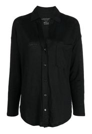 Majestic Filatures V-neck long-sleeve shirt - Schwarz