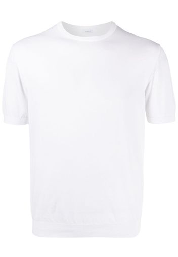 Malo Gestricktes T-Shirt - Weiß
