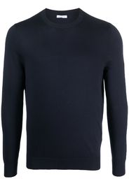 Malo ribbed-trim cotton sweatshirt - Blau