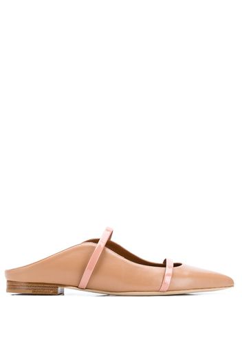 Malone Souliers 'Maureen' Mules - Nude