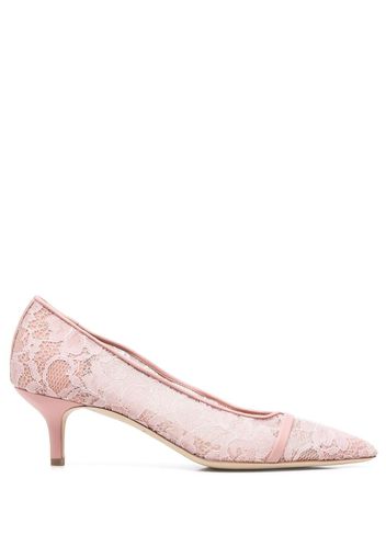 Malone Souliers Pumps mit blumiger Spitze 60mm - Rosa