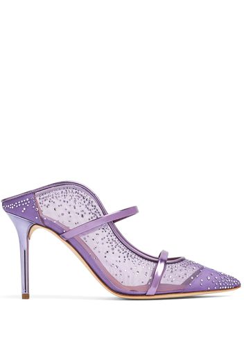 Malone Souliers Maureen crystal-embellished mules - Violett