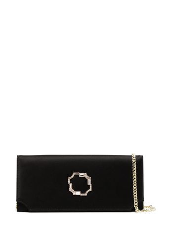 Malone Souliers Vivien satin clutch bag - Schwarz