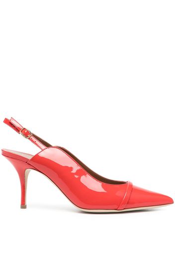 Malone Souliers ankle-strap glossy-finish pumps - Rot