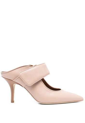 Malone Souliers 90mm leather mules - Nude