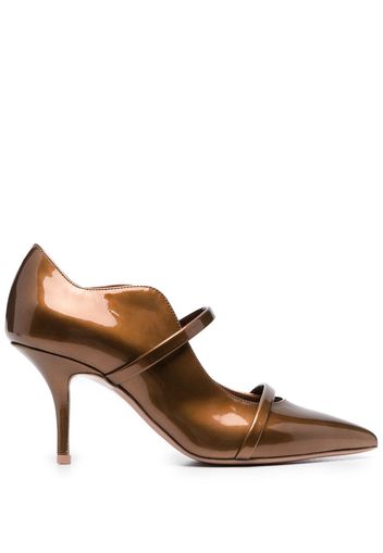 Malone Souliers Maureen 70mm leather pumps - Braun