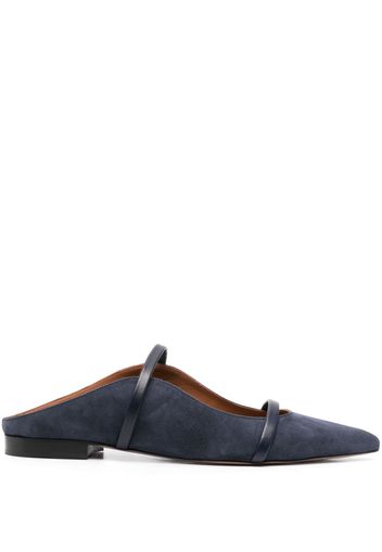 Malone Souliers Maureen flat suede mules - Blau