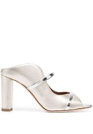 Malone Souliers Peeptoe-Sandalen - Silber