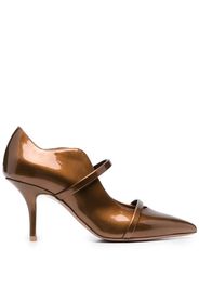 Malone Souliers Maureen 70mm leather pumps - Braun