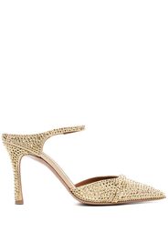 Malone Souliers Uma 90mm crystal-embellished mules - Gold