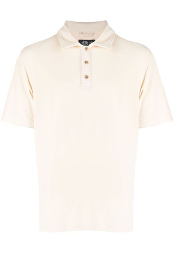 Man On The Boon. Terry short-sleeved polo shirt - Nude