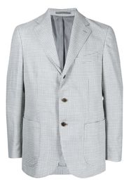 Man On The Boon. Drago houndstooth-pattern blazer - Grau