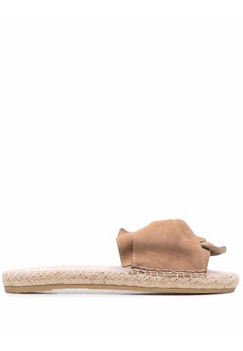 Manebi twist-detail espadrille sandals - Nude